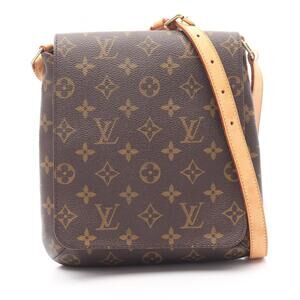 LOUIS VUITTON Brown Monogram Leather Shoulder Bag